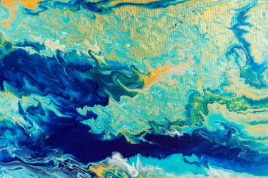 Multicolored texture fluid art