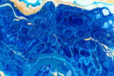 Renkli doku sıvısı sanatı. Soyut renkli doku, duvar kağıdı, tasarım ve yaratıcılık için arka plan. Renkleri karıştırmak, modern sanat. Akışkan sanat.