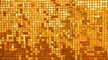 Rüzgarda parıldayan parıltıların arka planı. Işıl ışıl ışıl arka plan, pullar yanardöner ışıltılı desen bokeh