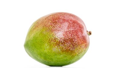 Beyaz arka plan üzerinde izole mango closeup doku
