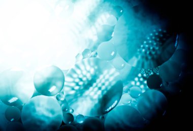 Arkaplan ışığı ve gradyan ile farklı boyutlardaki çemberlerden yaratıcı soyutlama arka planı.