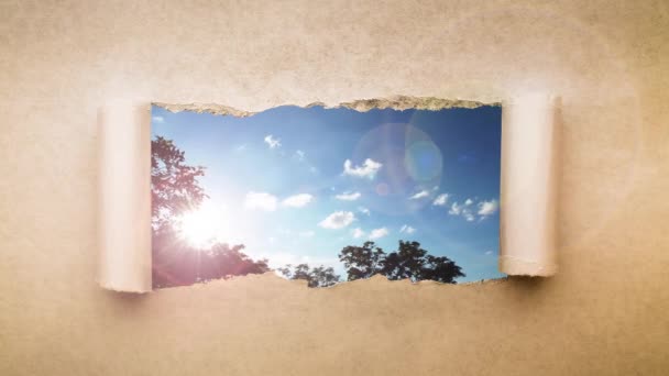 Creativo Tiempo Vueltas Video Rápido Movimiento Nubes Cielo Azul Atardecer — Vídeo de stock