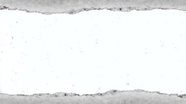 Yavaşça düşen karın yaratıcı yavaş çekim videosu eski grunge eski kağıt yırtık kenarlı bir delikten görünür.