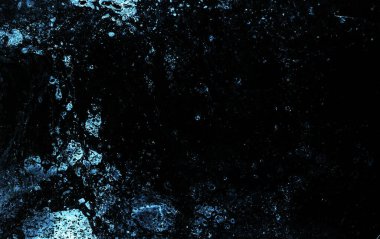 Mavi yıldızlı, nebula ve asteroitli soyut uzay arkaplanı. Yıldız alanı. Güzel bir alan arkaplanı. Büyük resim.