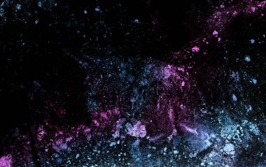 Çok renkli yıldızları, nebulaları ve asteroitleri olan soyut uzay arkaplanı. Yıldız alanı. Güzel bir alan arkaplanı. Büyük resim.