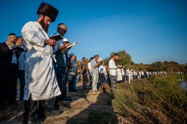 Celebrating Rosh Hashanah in Uman clipart