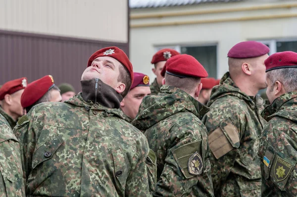 The opening ceremony of the memorial to policeman — Stock Photo, Image