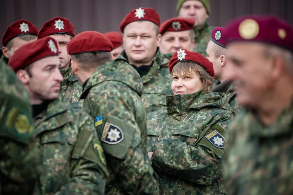 Ceremonia de deschidere a memorialului poliţistului — Fotografie, imagine de stoc