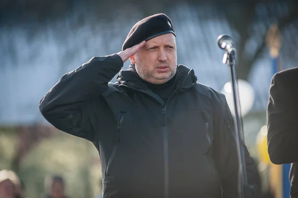 Slavnostní zahájení pomníku policista — Stock fotografie