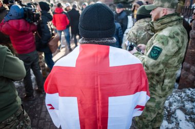 Appel Kiev mahkeme altında protesto eylemi