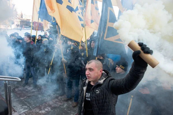 Protestaktion unter Appelhülsener Gericht — Stockfoto