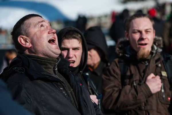 The protest action in central Kyiv — Stock Photo, Image