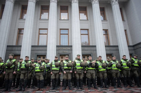 Протест великий політичної реформи в Києві — стокове фото