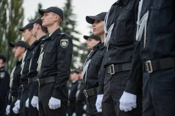 Ekim 2017 Kiev Ukrayna Öğrenciler Işlerine Ulusal Akademisi Polis Memuru — Stok fotoğraf