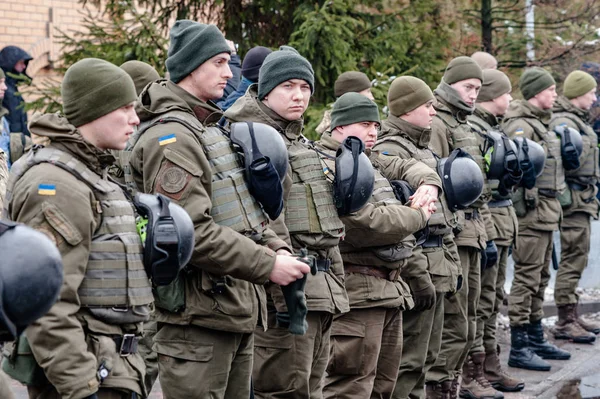 Février 2018 Région Kiev Ukraine Manifestation Sous Résidence Petro Porochenko — Photo