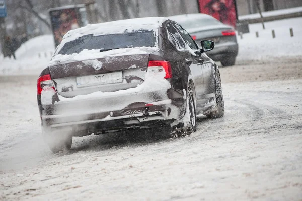 Marca 2018 Kijów Ukraina Stolica Ukrainy Kijów Potrącony Przez Ekstremalne — Zdjęcie stockowe