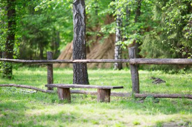 Rustik tezgah ile manzara