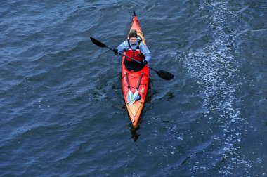 Ukrayna 16 Nehri üzerinde Kayak Kış