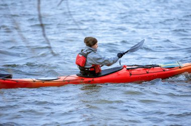 Ukrayna 29 Nehri üzerinde Kayak Kış