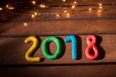 gelecek yeni yıl için rakamlar yerleşimini