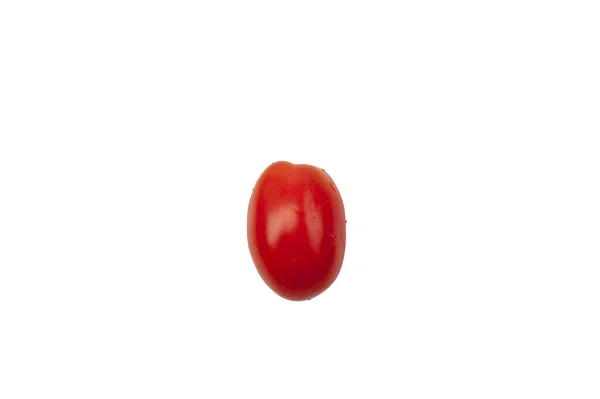 Une Tomate Prune Rouge Propre Mûre Isolée Photos De Stock Libres De Droits