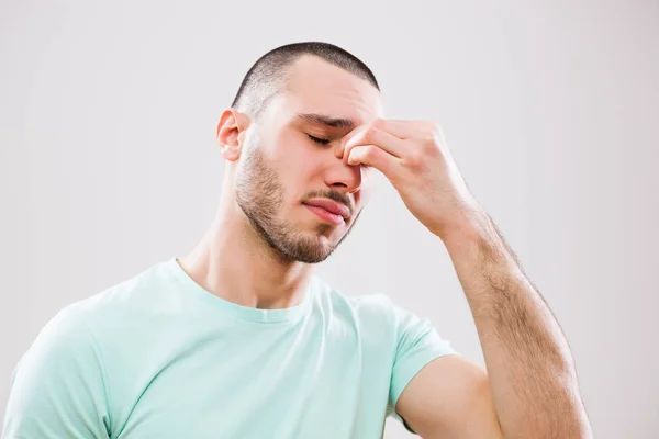 Man with allergy — Stock Photo, Image