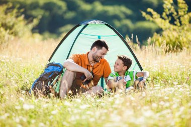Baba ve oğul kamp