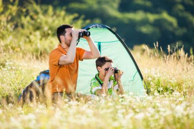 Baba ve oğul kamp