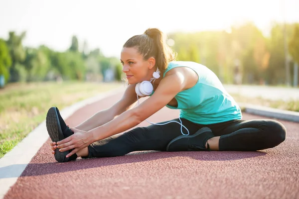 Genç sporcu kadın.