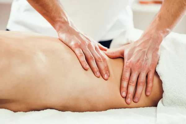 Young Man Having Massage Spa Treatment — Stock Photo, Image