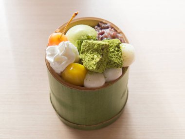 Anmitsu 'ya yaklaş - Japon geleneksel tatlısı