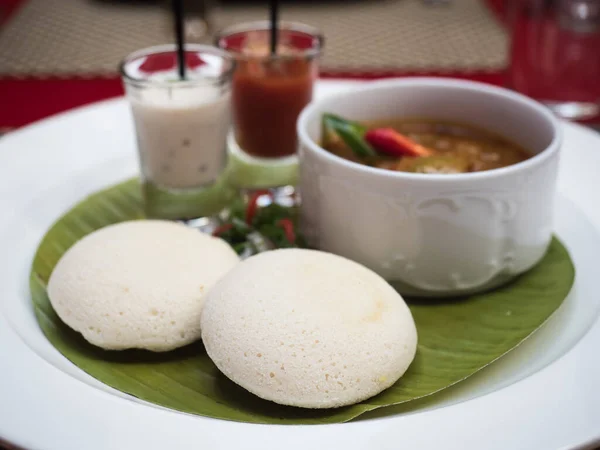 South Indian Food Idly Sambar — Stock Photo, Image