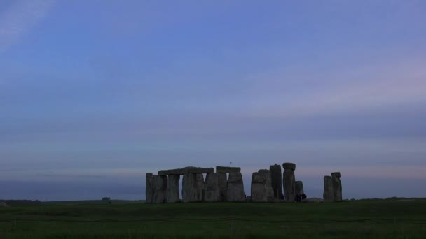 Stonehenge Lontananza Nelle Pianure Inghilterra — Video Stock