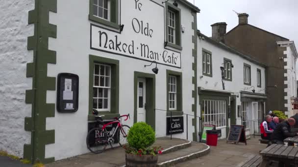 Uma Foto Olde Naked Man Pub Bar Settle Yorkshire Inglaterra — Vídeo de Stock