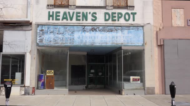 Heaven Depot Övergiven Lagerlokal Montgomery Alabama — Stockvideo