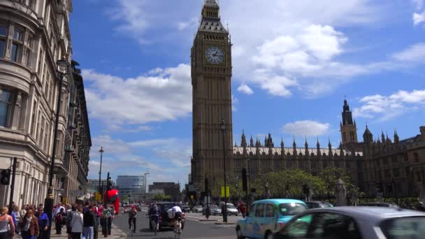 Big Ben Casas Parlamento Londres Inglaterra — Vídeo de Stock