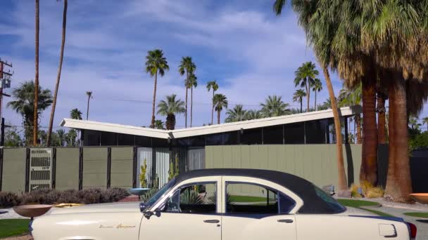 Exterieur Vaststelling Van Een Schot Van Een Palm Springs Californië — Stockvideo