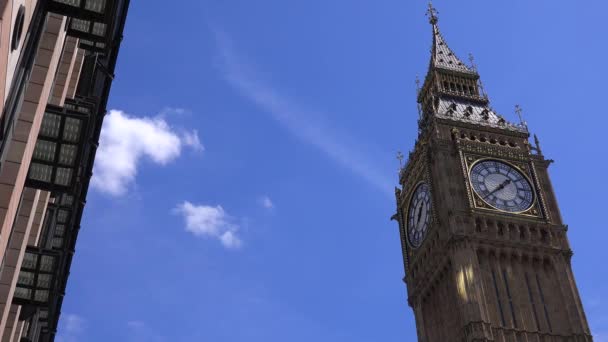 Καθιέρωση Στιγμιότυπου Του Big Ben Λονδίνο Αγγλία — Αρχείο Βίντεο