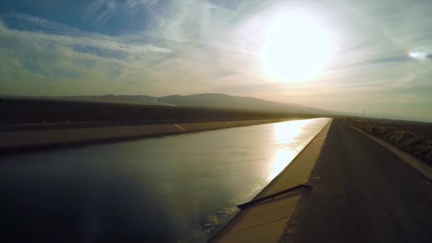 Una Vista Aerea Crescente Sull Acquedotto Los Angeles — Video Stock