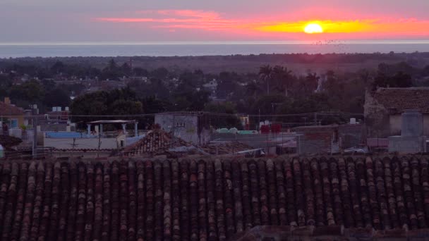 Ein Schöner Blick Auf Die Malerische Und Charmante Stadt Trinidad — Stockvideo