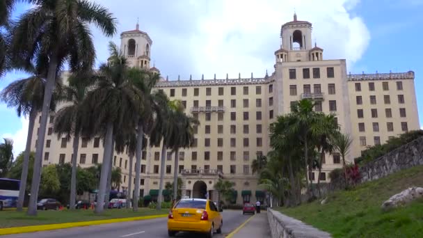 Установление Снимка Отеля National Гаване Куба — стоковое видео