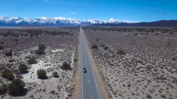 Aérien Dessus Une 4Rm Voyageant Sur Une Route Goudronnée Dans — Video