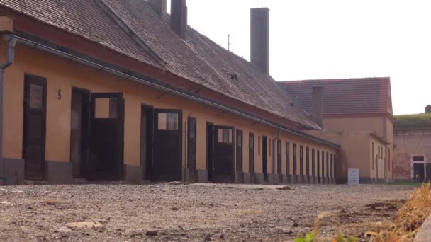 Verhoorkamers Het Concentratiekamp Terezin Nazi Tsjechië — Stockvideo