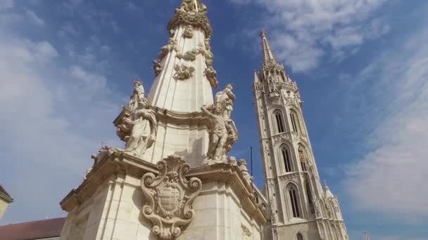 Венгерской Церковью Будапеште Расстреляли Прохожего — стоковое видео