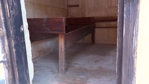 Interior Las Salas Interrogatorios Del Campo Concentración Nazi Terezin República — Vídeos de Stock