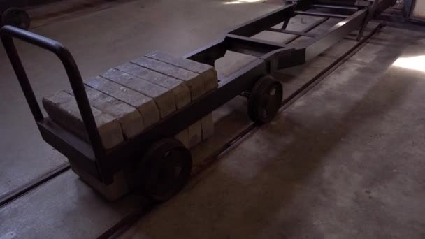 Innenraum Des Krematoriums Nazi Konzentrationslager Theresienstadt Der Tschechischen Republik — Stockvideo