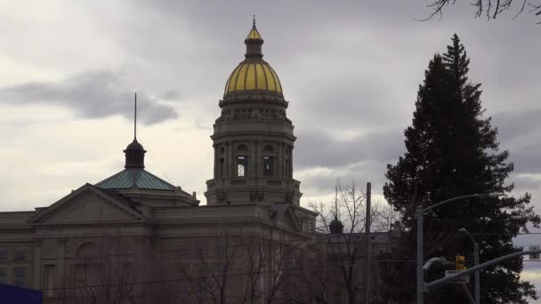 Cheyenne Wyoming Deki Meclis Binası — Stok video