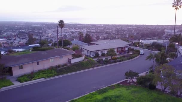 Disparo Aéreo Aumento Revela Vecindario Del Sur California Ventura California — Vídeos de Stock