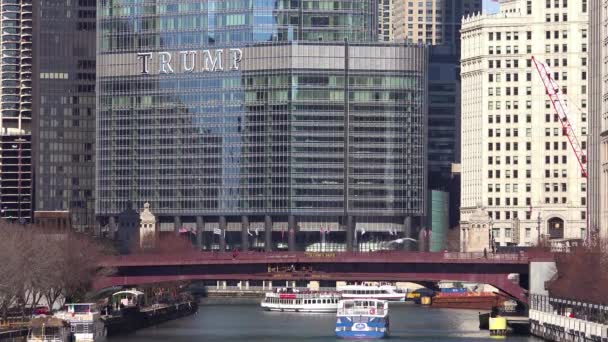 Plan Établissement Hôtel Trump Dans Boucle Centre Ville Chicago — Video