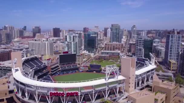 Eine Luftaufnahme Über Der Innenstadt Von San Diego Mit Dem — Stockvideo